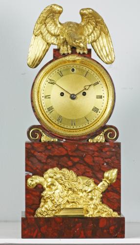 Vulliamy striking mantel clock