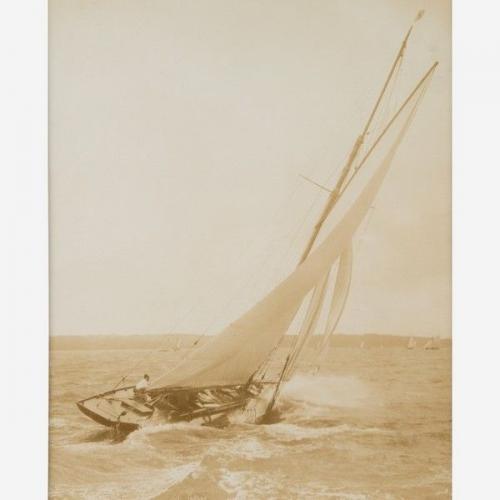 Early silver gelatin photographic print by Beken of Cowes – Yacht Solde