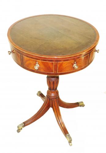 18th Century Georgian Mahogany Drum Type Occasional Table