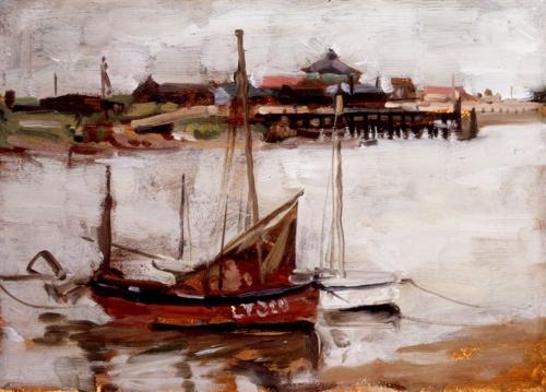 Looking towards Southwold from Walberswick, Francis Henry Newbery R.W.A., I.S., A.R.C.A. (1855-1946)