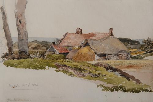 A farm near the sea at Margate, Kent, George Richmond, R.A. (1809-1896)