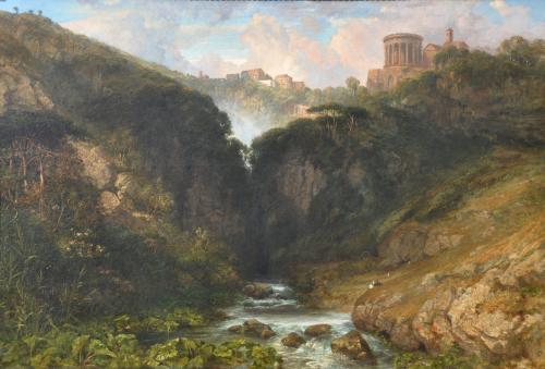 The Falls Of Tivoli With The Temple Of Vesta, William Wyld