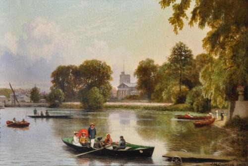 Twickenham From The Ferry, John Mulcaster Carrick