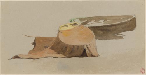 Study of Two Punts, Mumbles Beach, Edward Duncan 1803-1882