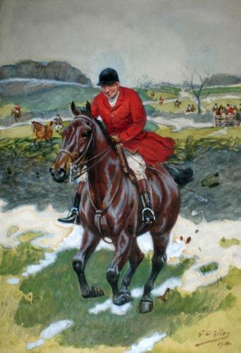 The Galloping Squire, Godfrey Douglas Giles (1857-1923)