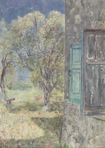 Shutters and Olive Trees, Clotilde Peploe (1915-1997)