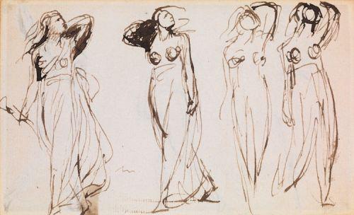 Four Studies of a Woman, George Romney 1734-1802