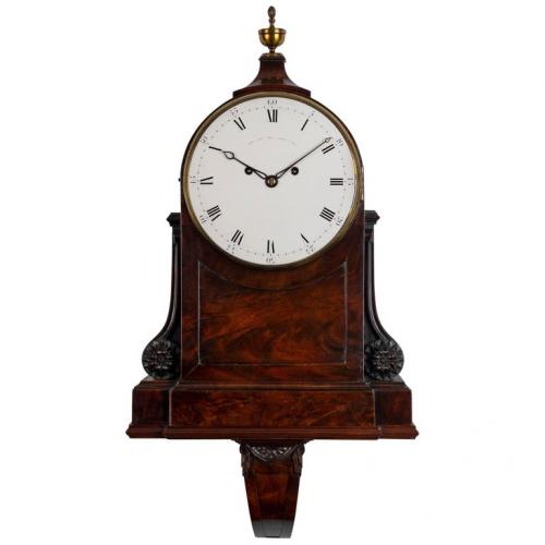 Antique George III Mahogany Architectural Clock by John Grant, London
