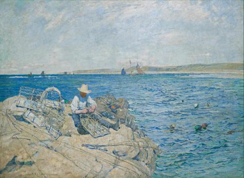Robert McGown Coventry A.R.S.A., R.S.W. (1855-1914), A Lobster Fisher