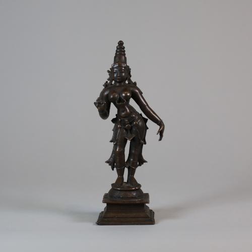 Indian bronze figure of a Goddess