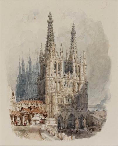 The West front of Burgos Cathedral, Myles Birket Foster, R.W.S. (1825-1899)
