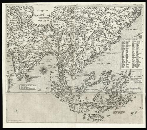 Gastaldi's seminal map of Southeast Asia