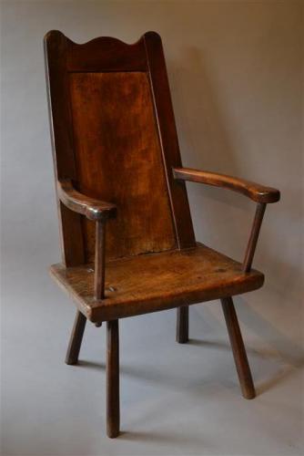 A Substantial 18th Century Primitive Armchair