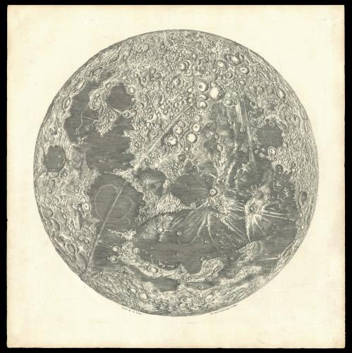CASSINI, Jean-Dominique, Cassini's seminal Lunar Map, Carte de Lune
