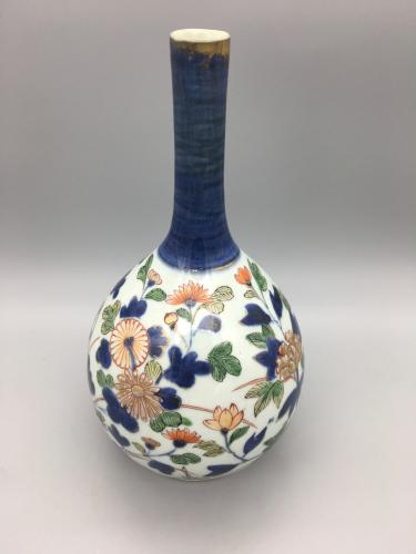 Coloured Porcelain, Slender Neck Vase, Circa 1700