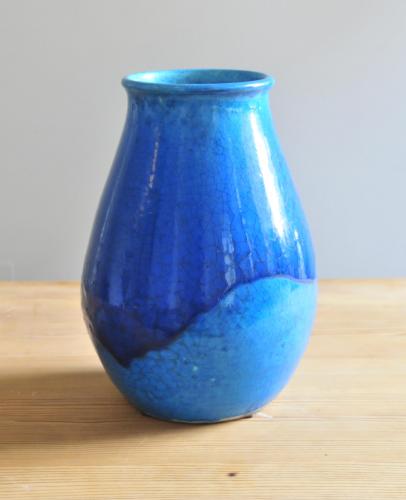 Rare Turqouise Vase by Jean Besnard