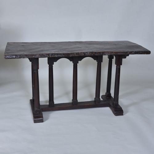 18th century Oak and Elm Console Table