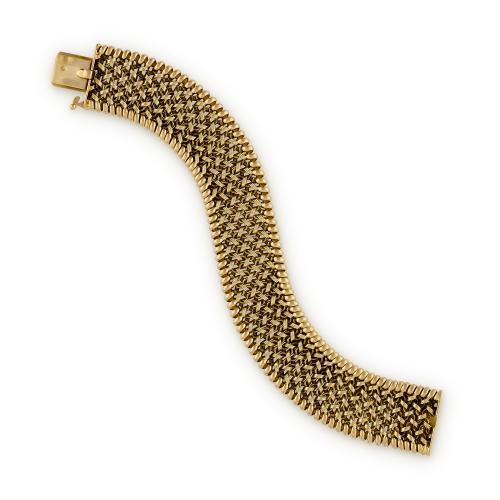 1970's 18ct yellow gold bracelet by Georges Lenfant