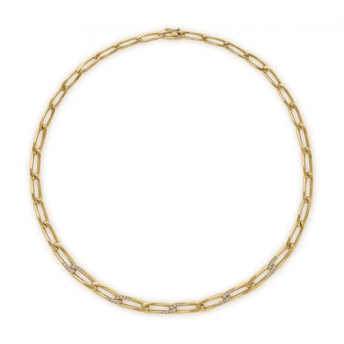 18ct yellow gold and diamond necklace by Cartier