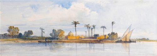 Dhows on the Nile, Egypt, William James Müller 1812-1845