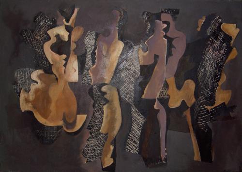 Dancing Figures (Disintegrating), Anthony Whishaw R.A. (b.1930)