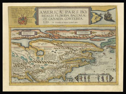 De Jode's map of North America in original colour