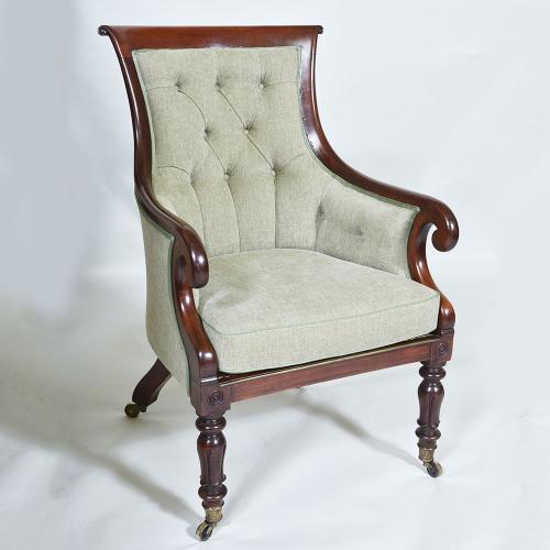 Regency Mahogany Bergere Chair