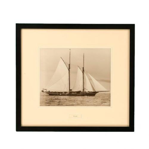 A Gelatine print of the Yacht Foam by Beken and Sons