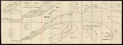 First state of Cook's seminal map of the St Laurence River