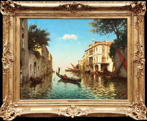 Antoine Bouvard Snr (French 1870–1955) A Venetian View