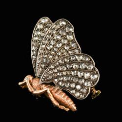 Victorian butterfly brooch