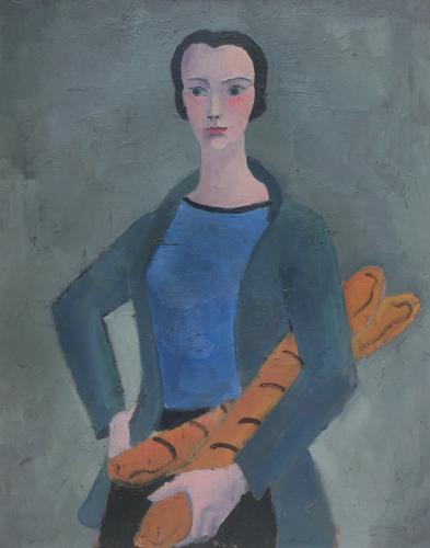 Girl with Bread, Christopher Wood (1901-1930)