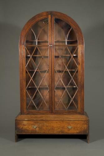 An Unusual Mahogany Domed Display Cabinet