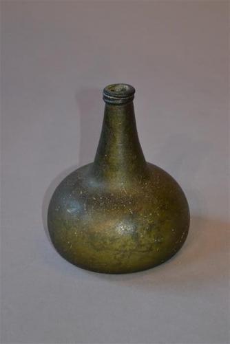 Two early 18th century wine bottles