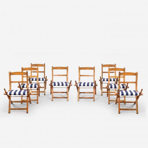Set of ship’s 1st class folding chairs