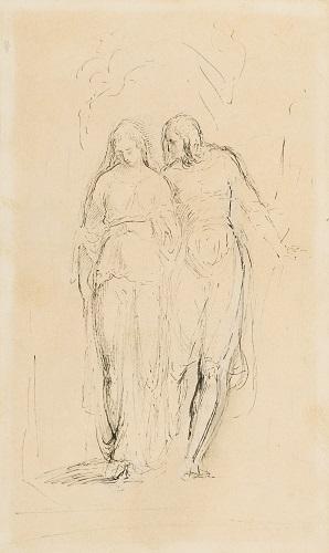 Adam and Eve, George Richmond, R.A. 1809-1896