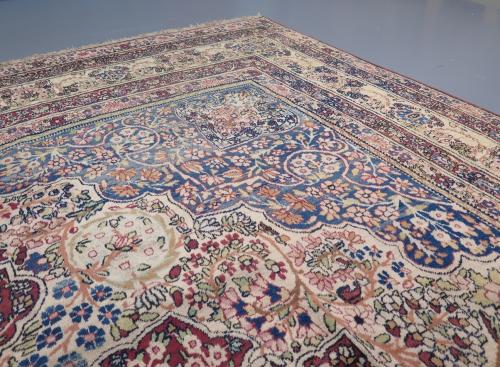 Antique Laver Kirman carpet