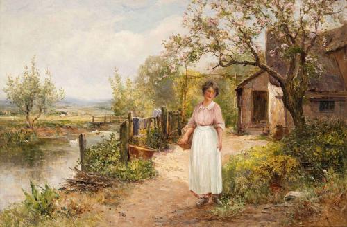 Ernest Charles Walbourn (British 1872-1927) Spring Blossom