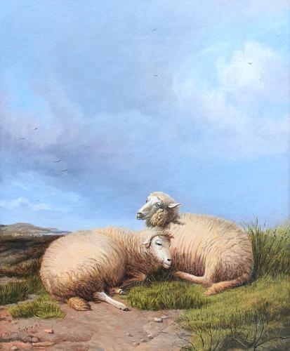 Thomas Sidney Cooper RA (British 1803-1902) Sheep Resting
