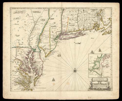 The first plan of New York harbour