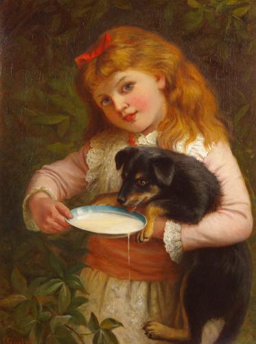 Jane Maria Bowkett (British 1837-1891) A Break from Play