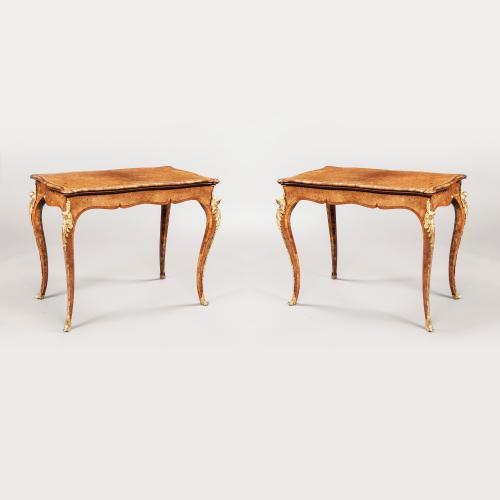 Walnut Card Tables in the Louis XV Manner