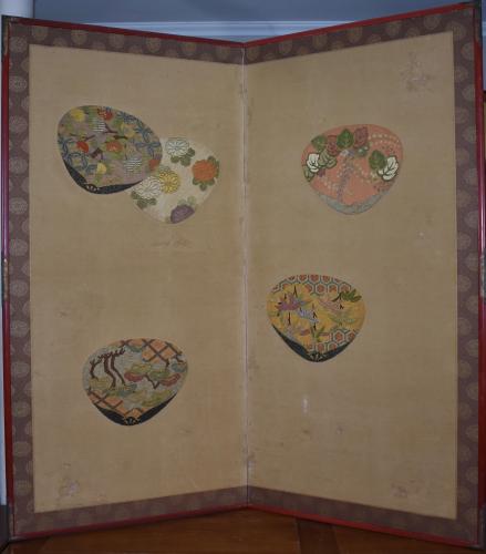 Two Panel Screen, Taisho, Circa 1930