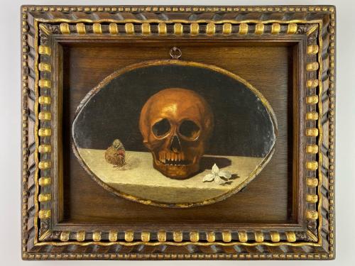 Vanitas painting, manner of Philippe De Campaigne. French, 17th century