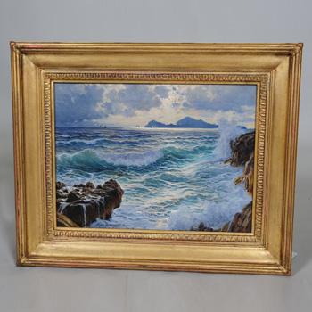 Oil on Canvas, Signed Capri – Michele Federico