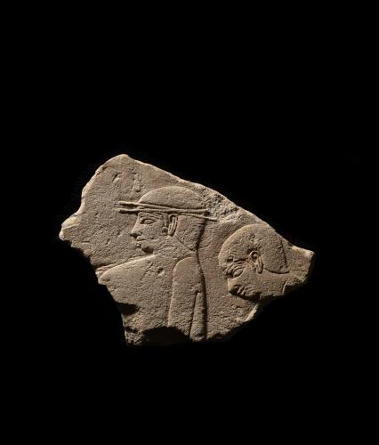 Egyptian relief fragment, Old Kingdom, late 5th Dynasty, c.2400 BC