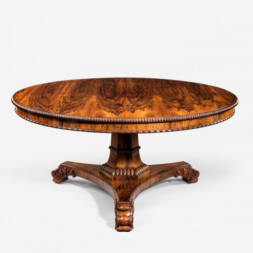 A fine late Regency centre table attributed to Gillows
