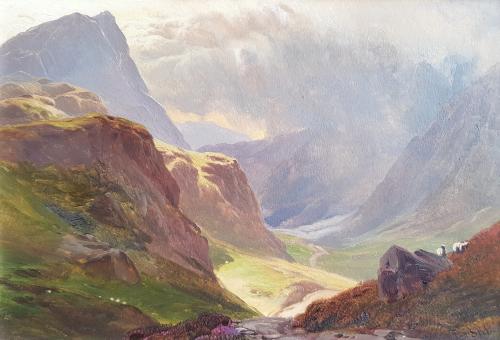 Sidney Richard Percy (British 1821-1886) Highland Pastures (A Pair)