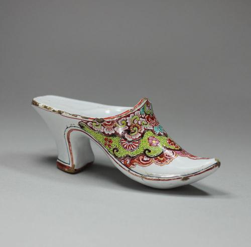 Dutch delft dore shoe, 18th century