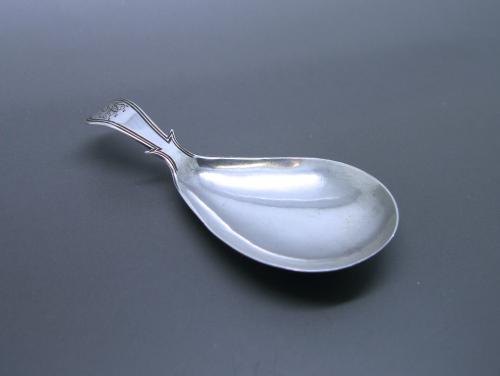 A George III Antique Sterling Silver Caddy Spoon Made by Cocks & Bettridge in 1810